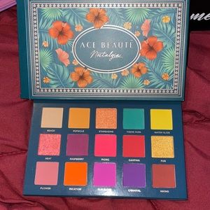 A colorful eye shadow pallet